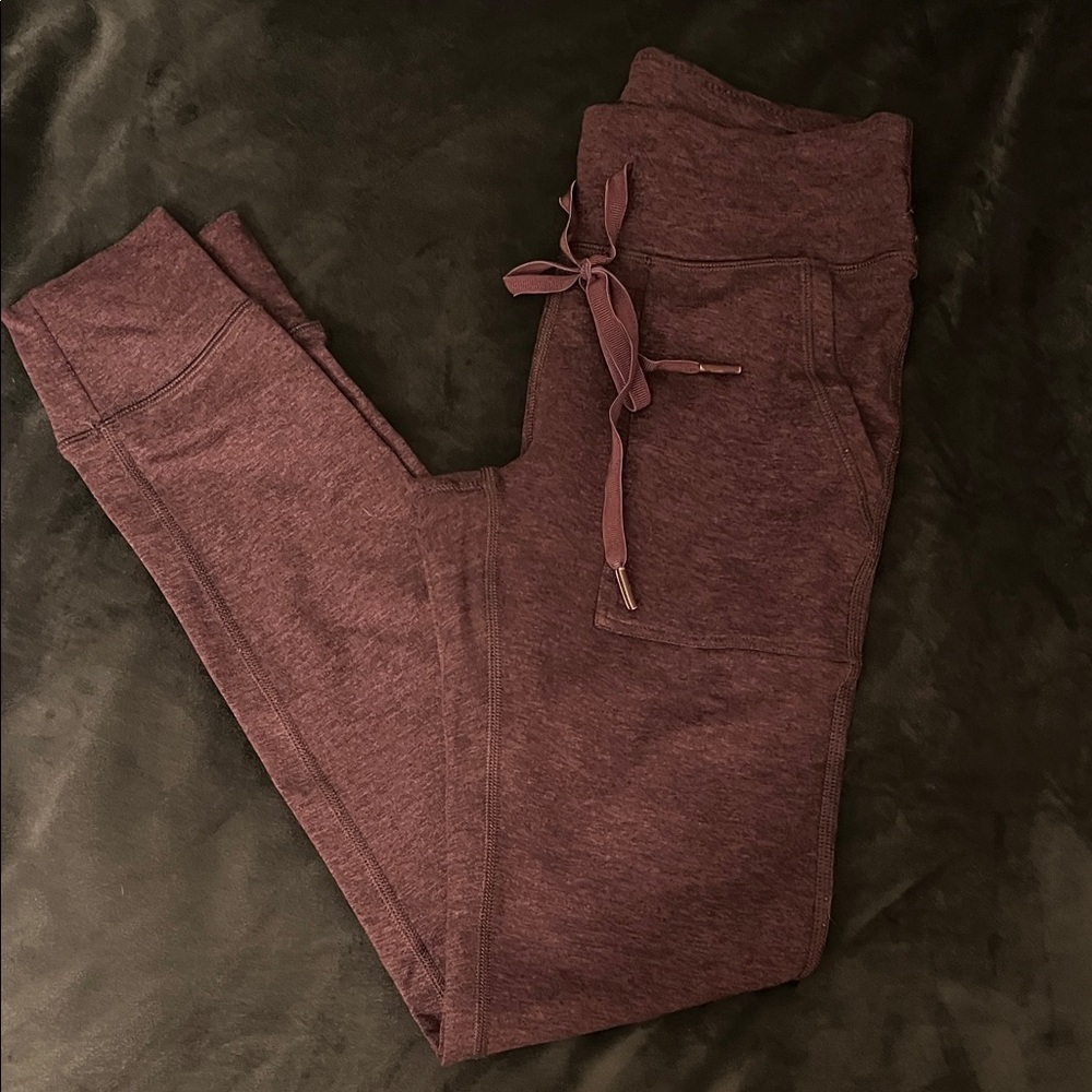 Aerie Burgundy  Leggings Small -Tall